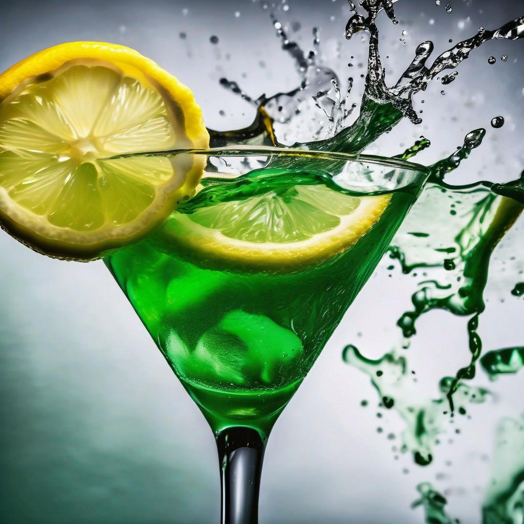 Cocktail vert au citron