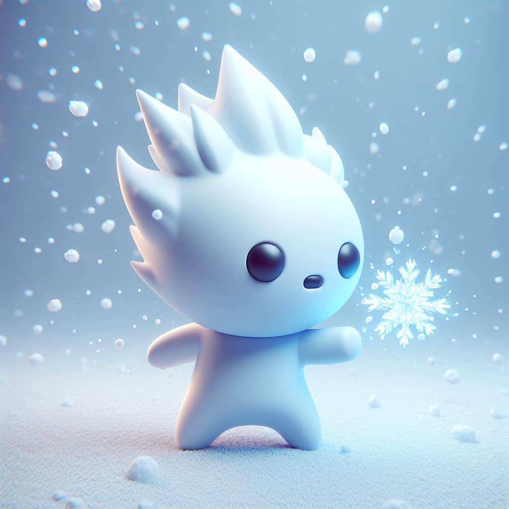 Créature mignonne de neige